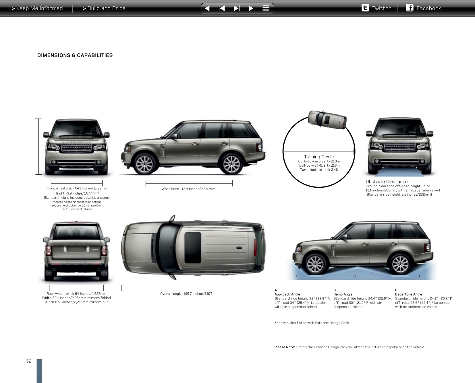 2012 Range Rover Brochure Page 31